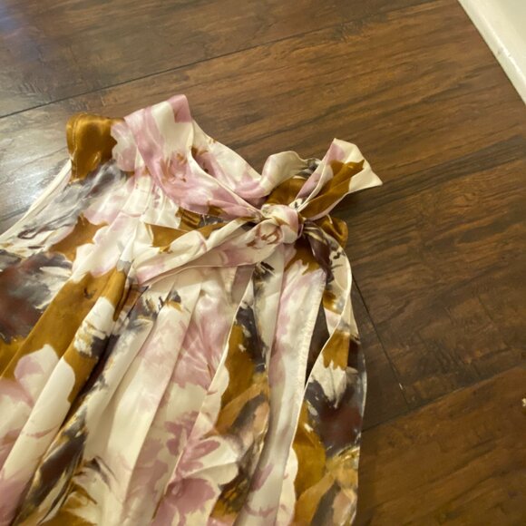 Spiegel 100% Silk Floral Blouse & Skirt Set – Size 10 Top / 6 Skirt - Picture 4 of 16